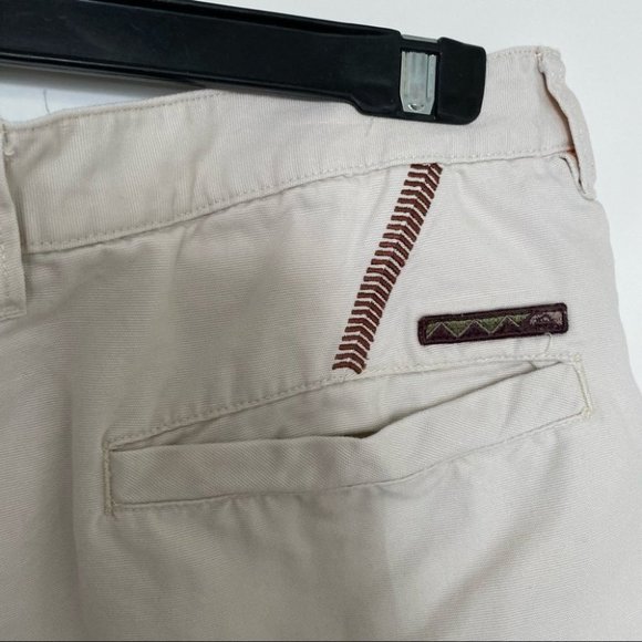 Vintage 90s Quicksilver edition off white denim shorts size 36 - Picture 14 of 15